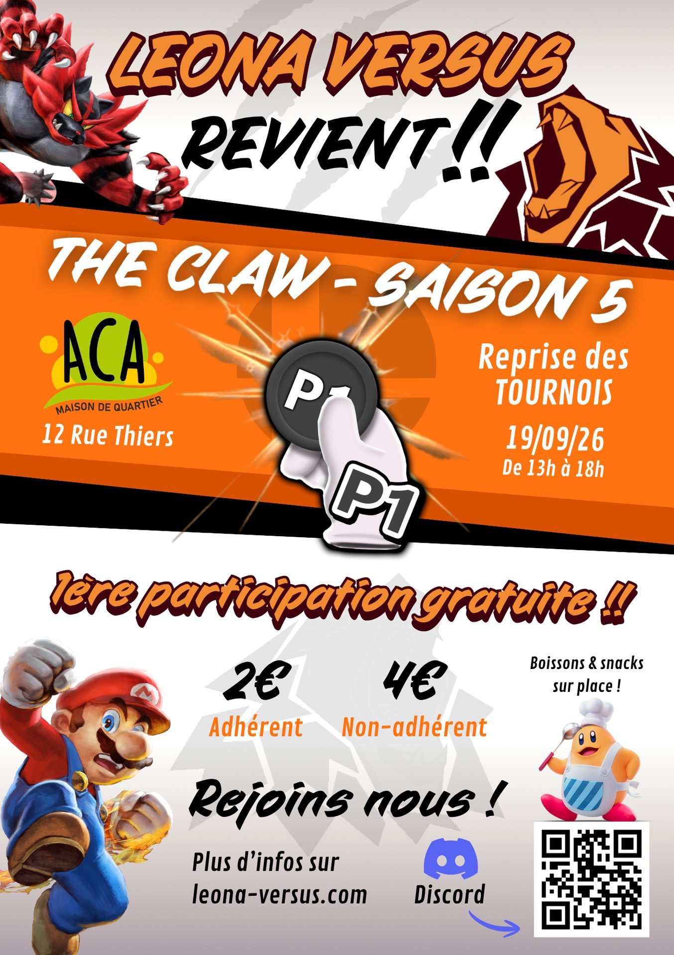 Affiche tournoi Claw S5